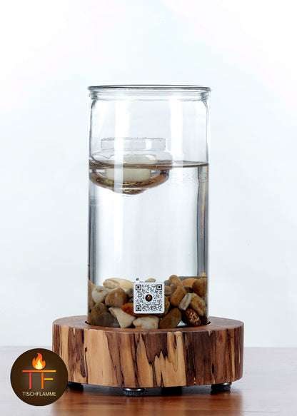 Schwimmflamme „Edelholz“