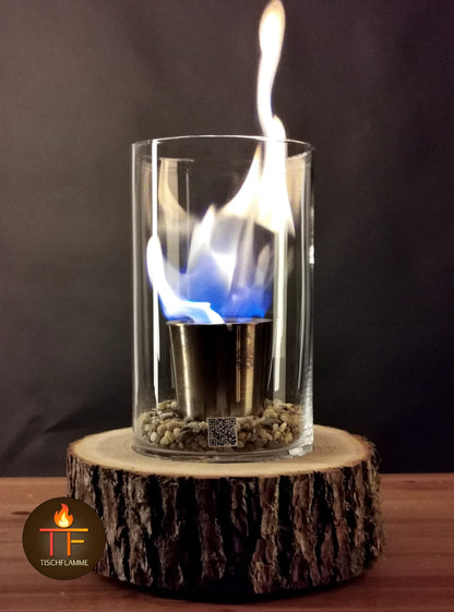 Tischflamme „Rinde“