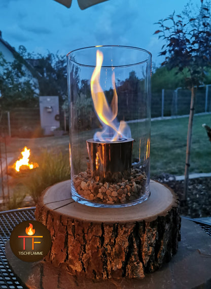 Tischflamme „Rinde“